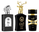 PROMOÇÃO COMPRE 1 LEVE 3 - AL WATANIAH EQAAB, AL Noble Ameer e Assad Lattafa - Oferta De Black Friday - 100ml cada